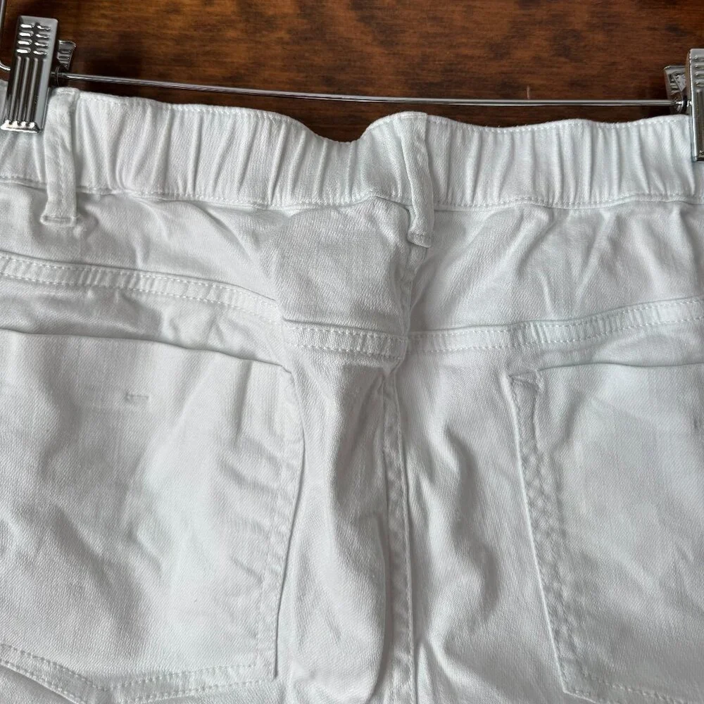 J. Jill White Jean Bermuda Shorts Size 18